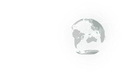 Digital Earth Sound Wave Stream Data World Technology Network Business Economy Hologram Screen Background