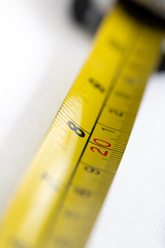 Centimeter tape measure Stock Photo by ozaiachin