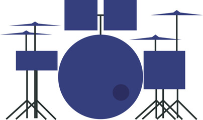 Simple drum vector design