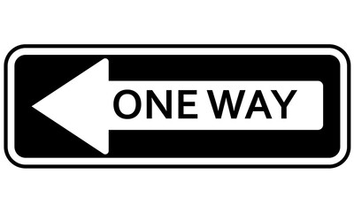 road sign parking lot sign one way