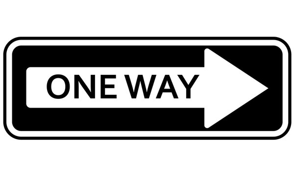 roar sign parking lot sign one way