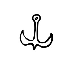 hand drawn of anchor ,good for your project