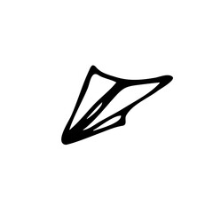 hand drawn of paper plane  ,good for your project