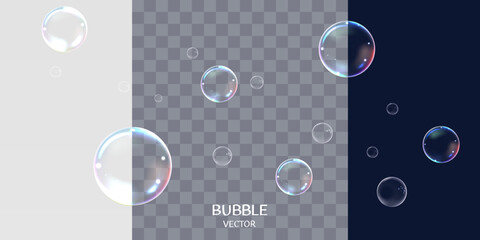 シャボン玉　カラフル　虹色　リアル