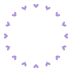 원형하트테두리 