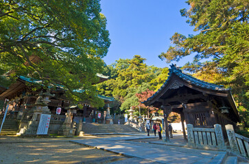 Obraz premium Kotohira shrine in Kagawa prefecture, Shikoku, Japan.