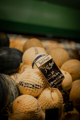 fruit cabinet on supermarket