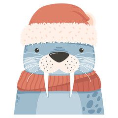 cute seal winter animal