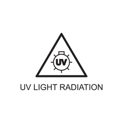 uv light radiation icon , radiation icon
