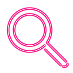 Search Neon Icon