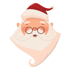 santa claus wearing eyeglasses