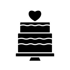wedding cake glyph icon