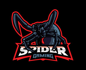 Spider mascot logo design
