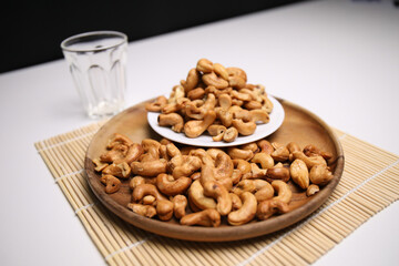 Cashew nut Arranged in a delicious dish