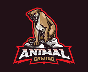 Puma mascot logo design
