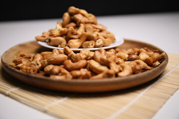 Cashew nut Arranged in a delicious dish