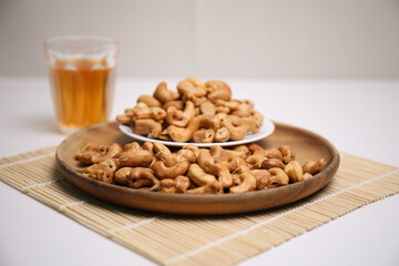 Cashew nut Arranged in a delicious dish