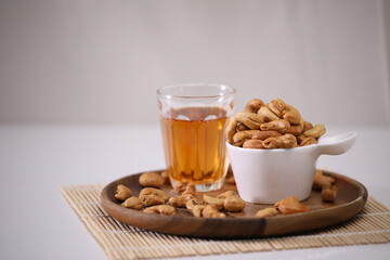 Cashew nut Arranged in a delicious dish