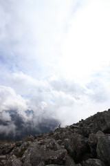 蓼科山山頂からの風景