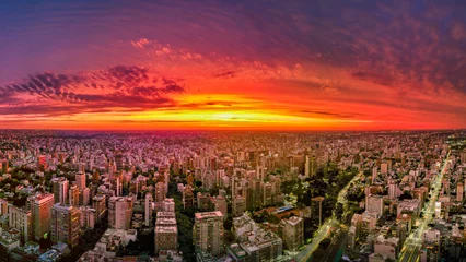 Tuinposter Buenos Aires Zonsondergang Buenos Aires, Argentinië