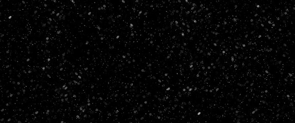 Snowfall bokeh on dark foundation. Numerous snowflakes in flying in the air. Winte night snowfall and snowstorm of snow at. Obscure bokeh light impact innovative foundation.