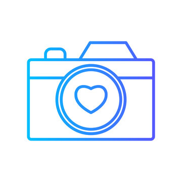 photo camera gradient icon