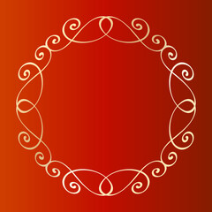 Christmas motif frame design set. Gorgeous and elegant design material