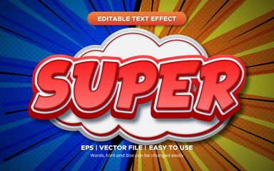 super editable text effects, comic style