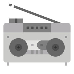 Cassette flat icon