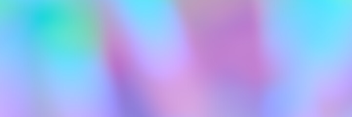 Soft gradient Banner with Smooth Blurred pink and blue holographic colors