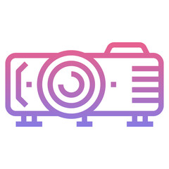 projector line gradient icon