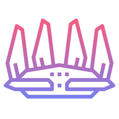 router line gradient icon
