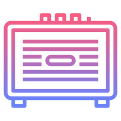 speaker line gradient icon