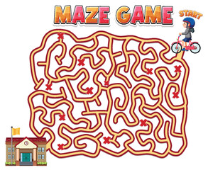 Maze game template for kids