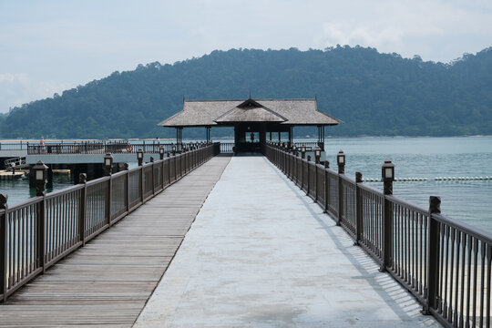 The beautiful jetty at pangkor island, malaysia.