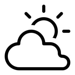cloud sun icon