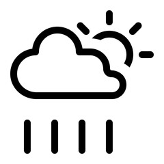 cloud sun rain icon