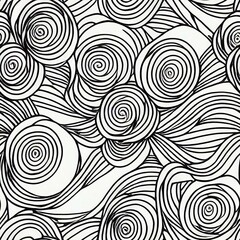 Fototapeta premium Fabric Wallpaper Background Various Forms of Patterns