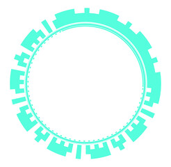 HUD Futuristic User Interface and Sci-Fi Future Technology Display Design for background.