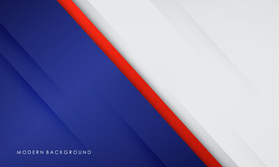 Abstract blue and red with white colorful background