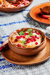 Bowl of tasty fermented cabbage