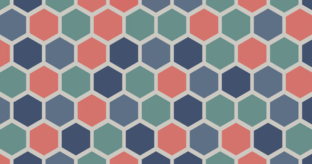 colorful hexagon background