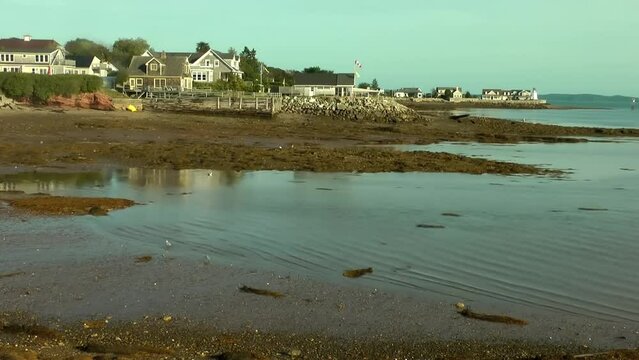From high tide to low tide Canada, Timelapse,2021
Timelapse shot from Canada of Tide, 2021 
