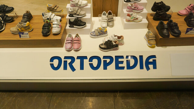 Istanbul, Turkey - September 15, 2022: Ortopedia - orthopedic shoe store