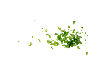 Chopped Parsley Leaves Isolated