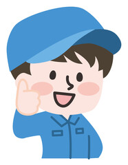 やる気をみせる作業員