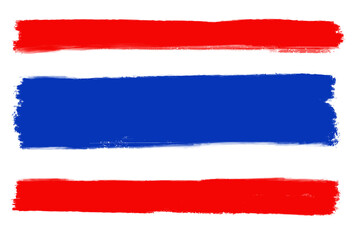 Thailand Flag Illustration PNG Textured Drawing