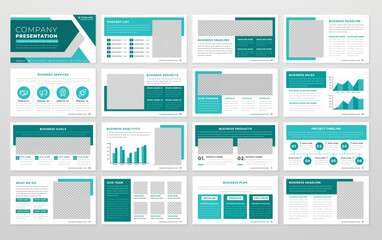 Fototapeta na wymiar presentation layout template use for corporate infographic
