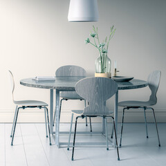 Modern Dining Room in Project - 3D Visualization