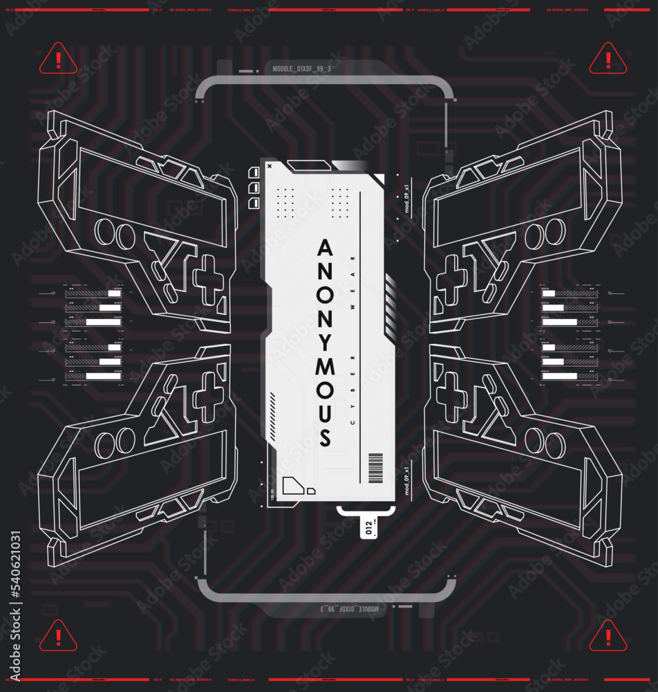 Poster cyber culture, cyberpunk futuristic poster. programming and virtual environments. hacking, modern fl